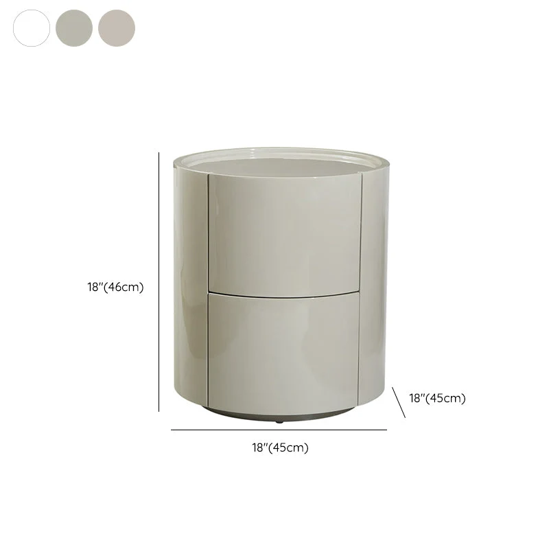 Mesita de noche con cajón y almacenamiento, mesa decorativa, mesita de noche con acabado antiguo Blanco Clearhalo