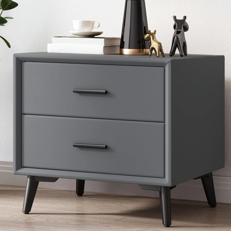 Mesita de noche con cajón y mesa decorativa contemporánea Blanco Clearhalo