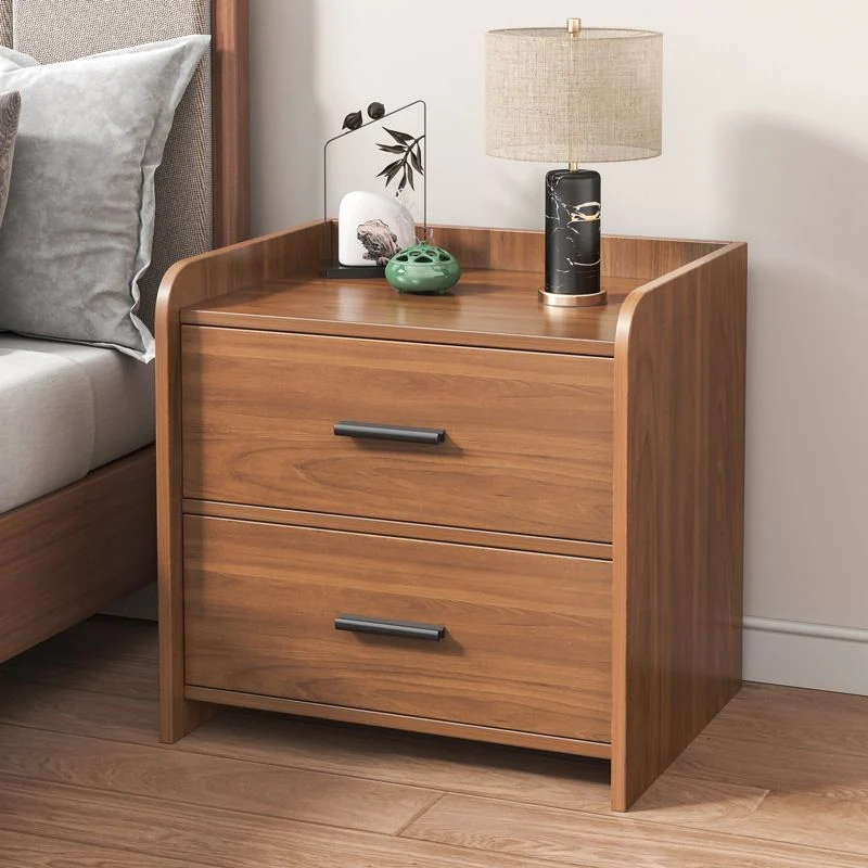 Mesita de noche contemporánea con acabado antiguo, mesa decorativa, mesita de noche de madera Clearhalo