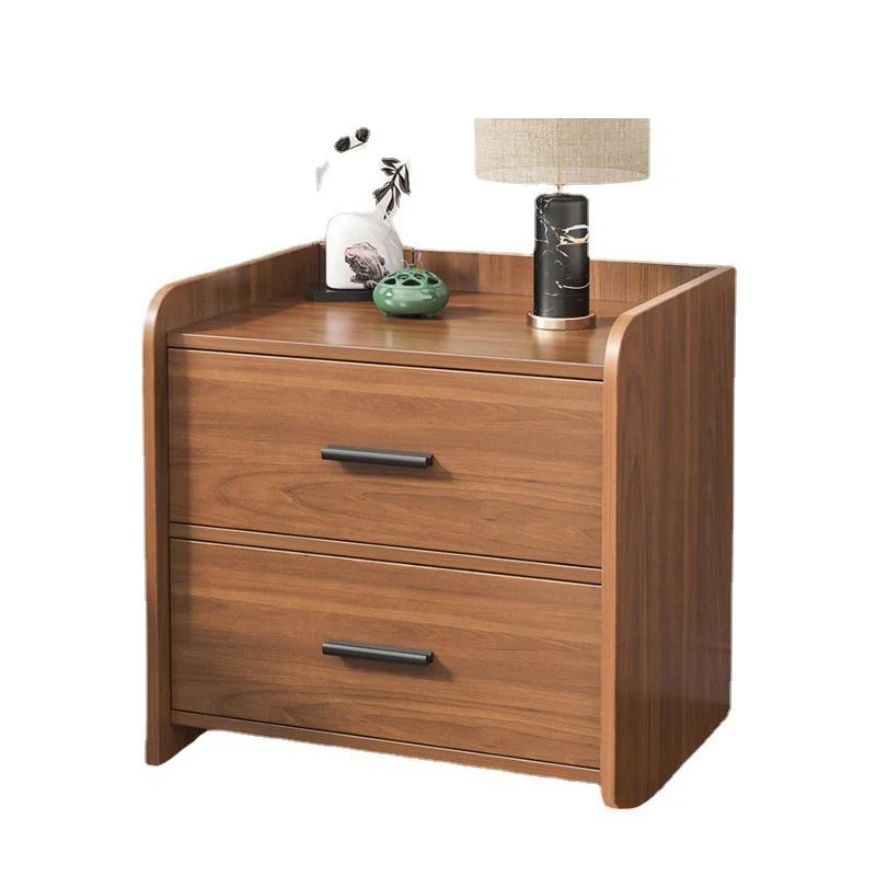 Mesita de noche contemporánea con acabado antiguo, mesa decorativa, mesita de noche de madera Clearhalo