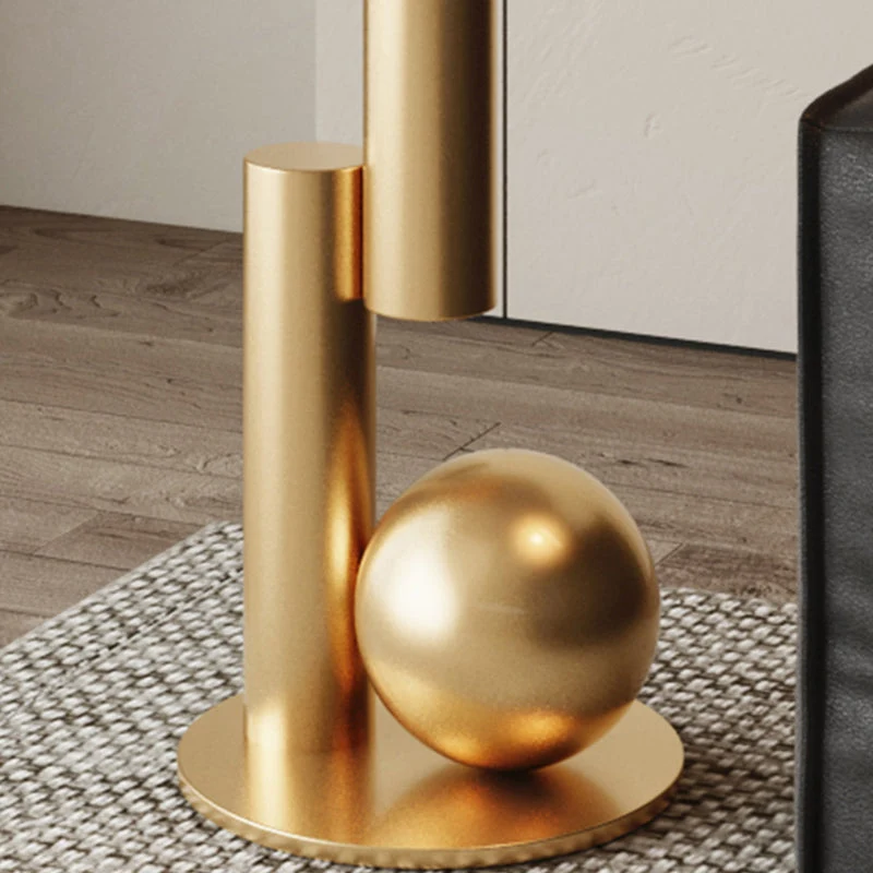 Mesita de noche Glam Mesita de noche con acento de metal para dormitorio Verde Clearhalo