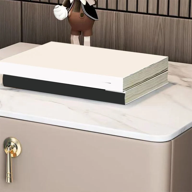 Mesita de noche glamurosa con 2 cajones, mesa decorativa con acabado antiguo Azul Clearhalo