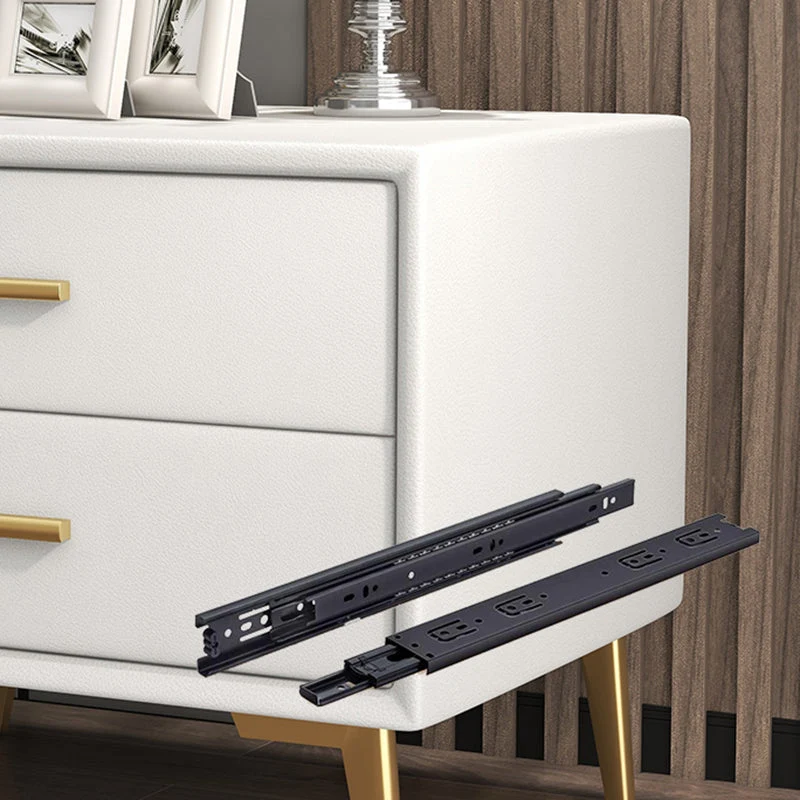 Mesita de noche de madera maciza con 2 cajones de 18,5" de alto Traditions Night Table Verde Clearhalo