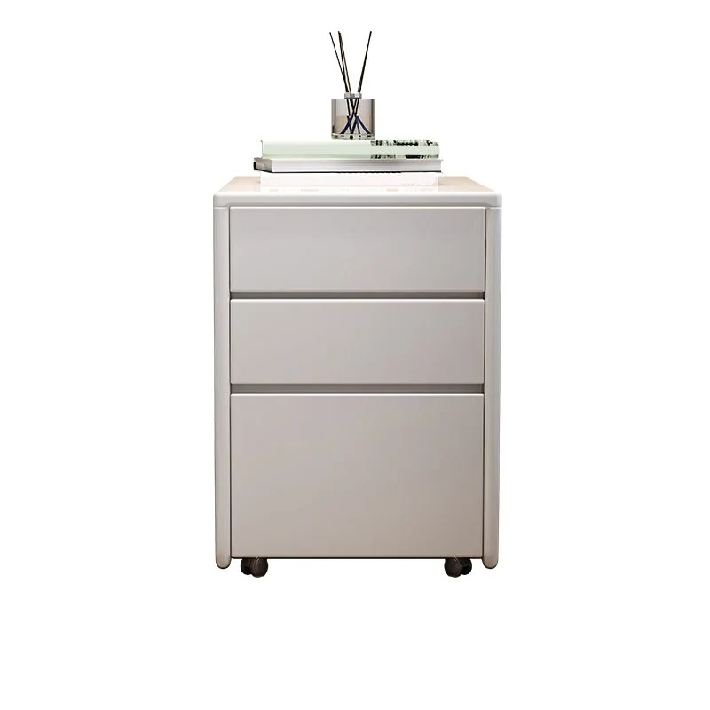Mesita de noche de madera maciza Mesita de noche minimalista moderna con cajones Nuez Clearhalo