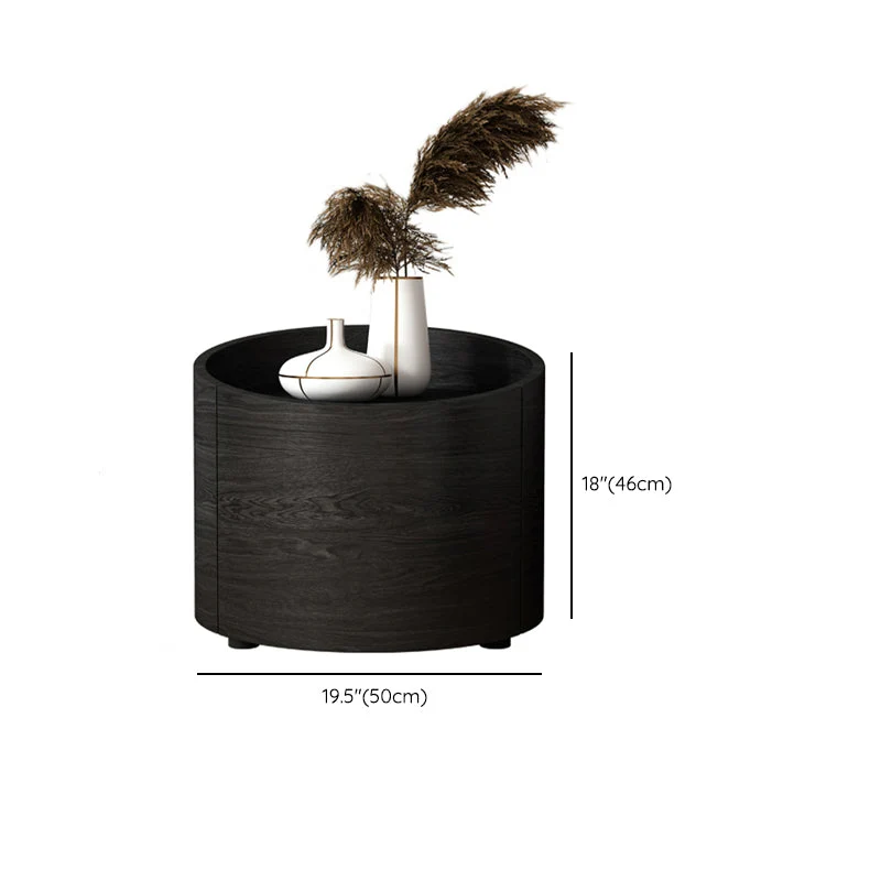 Mesita de noche de madera Mesita de noche moderna clásica con cajones Clearhalo