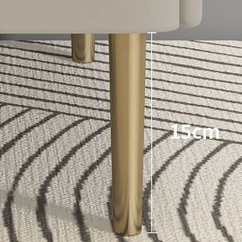Mesita de noche de madera sintética con patas incluidas, mesa decorativa, mesita de noche con 2 cajones Rosa Clearhalo