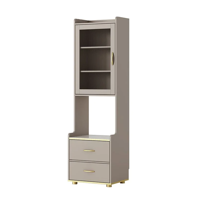 Mesita de noche de madera sintética, mesa decorativa moderna, mesita de noche con cajones Blanco Clearhalo