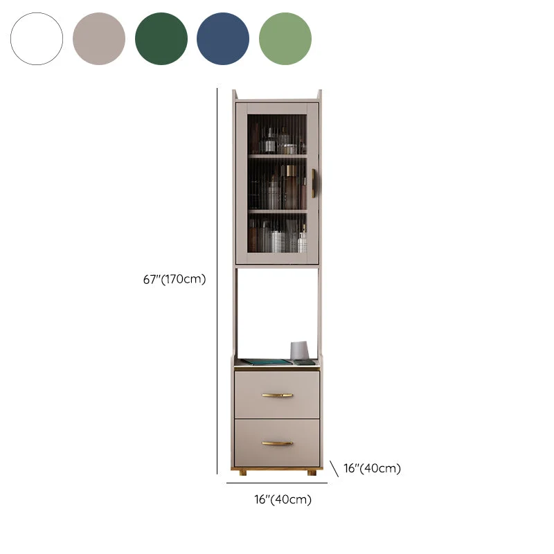 Mesita de noche de madera sintética, mesa decorativa moderna, mesita de noche con cajones Blanco Clearhalo