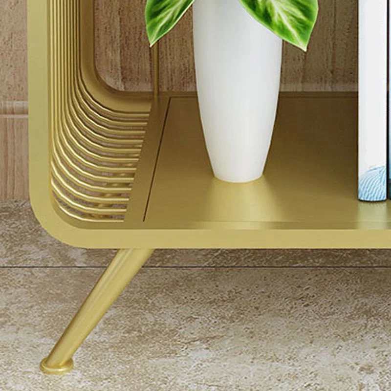 Mesita de noche de metal, mesa decorativa moderna, mesita de noche para dormitorio Clearhalo
