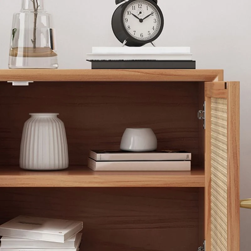Mesita de noche moderna con acabado antiguo y patas Madera Clearhalo