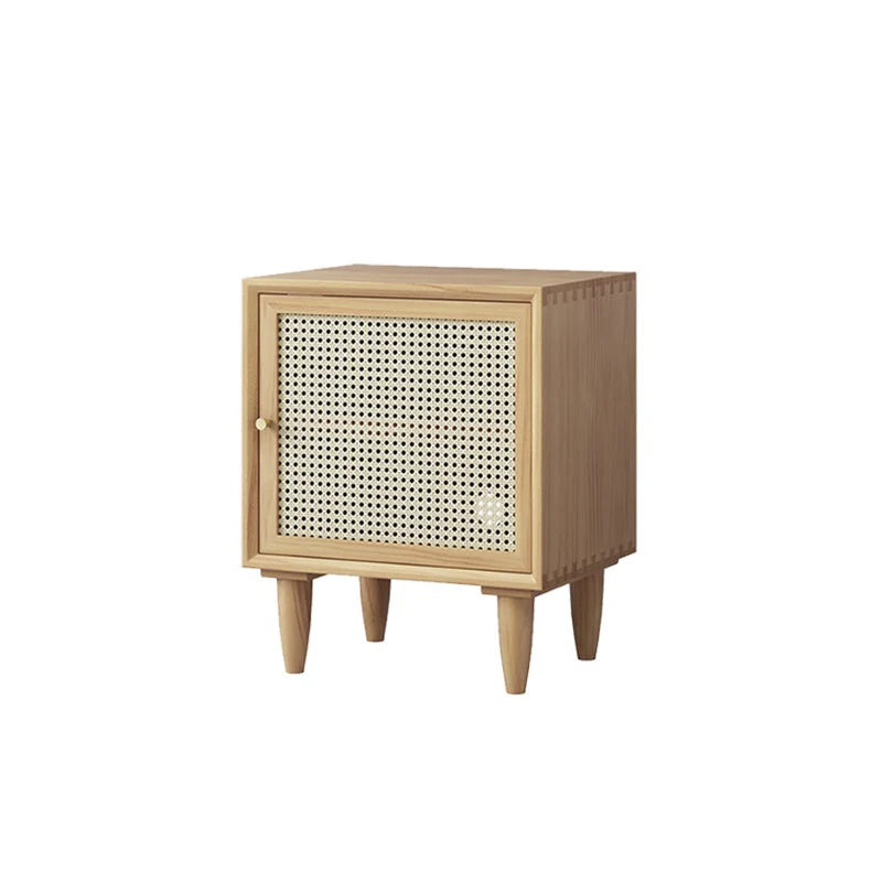 Mesita de noche moderna con acabado antiguo y patas Madera Clearhalo
