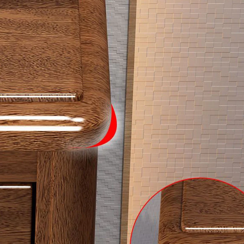 Mesita de noche moderna con acabado antiguo y mesa decorativa con cajones Naturales Clearhalo