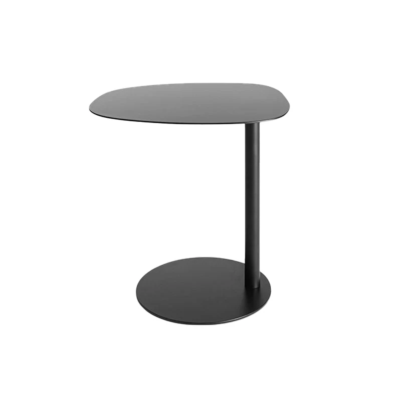 Mesita de noche moderna con acabado antiguo Negro Clearhalo