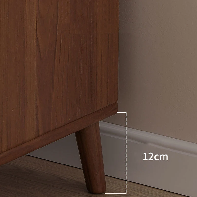 Mesita de noche moderna con cajones y almacenamiento, mesita de noche de madera fabricada Cafe Clearhalo