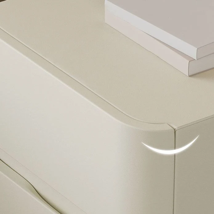 Mesita de noche moderna con cajones de pino incluidos, mesa de noche para dormitorio Gris Clearhalo