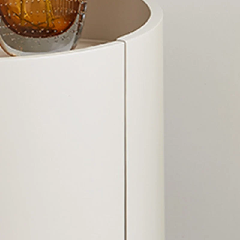 Mesita de noche moderna con mesita de noche de madera y cajón Negro Clearhalo
