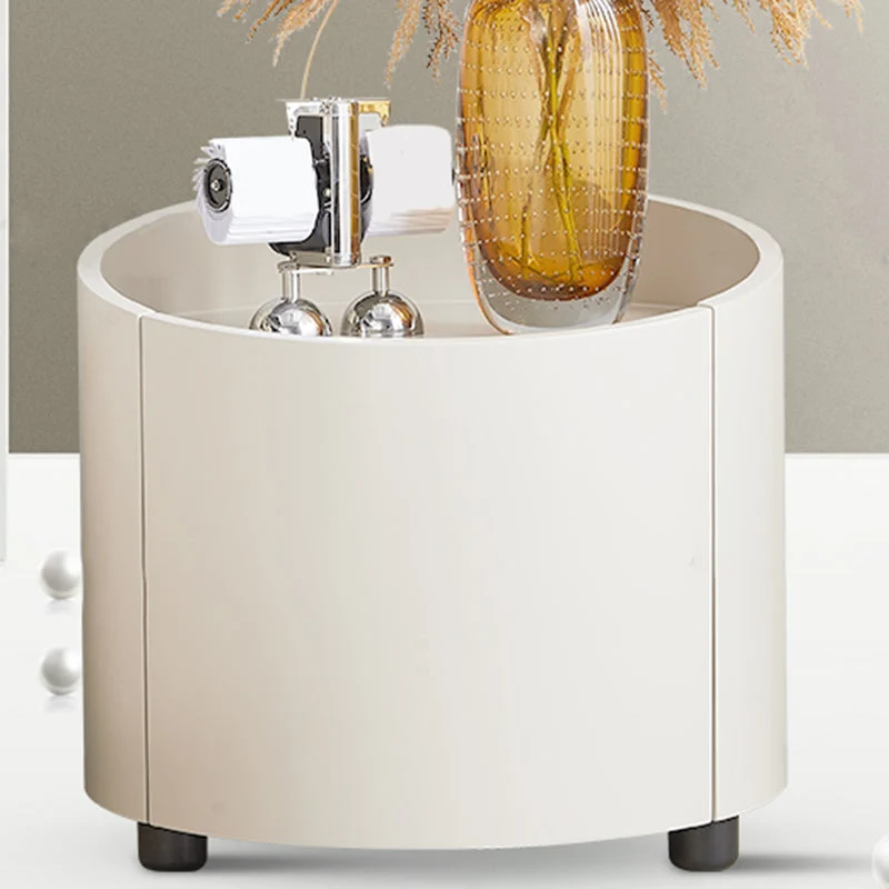 Mesita de noche moderna con mesita de noche de madera y cajón Negro Clearhalo