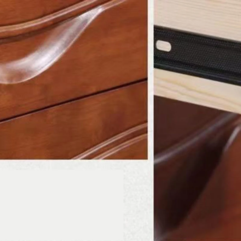 Mesita de noche moderna de madera con 2 cajones Naturales Clearhalo