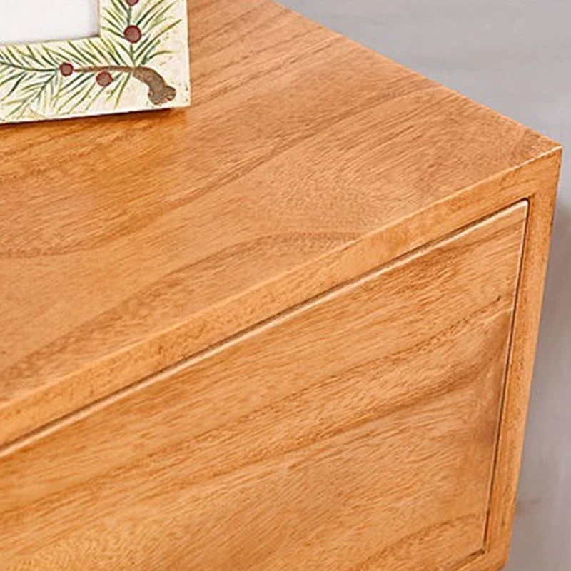 Mesita de noche moderna de 18 pulgadas de alto, mesa de noche de madera maciza con 1 cajón y patas Blanco Clearhalo