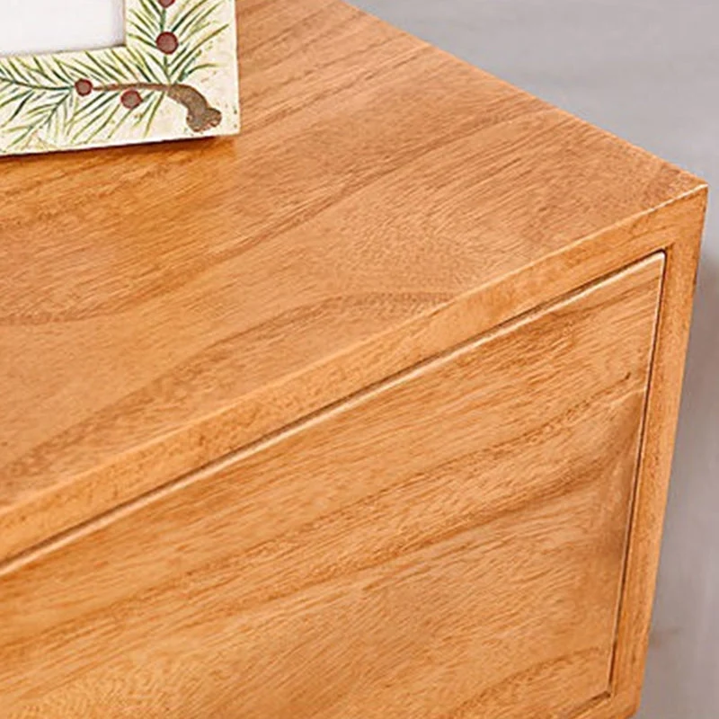 Mesita de noche moderna de 18 pulgadas de alto, mesa de noche de madera maciza con 1 cajón y patas Blanco Clearhalo