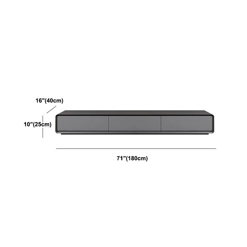Mueble de TV nórdico, mueble de TV de suelo negro sencillo y moderno Clearhalo