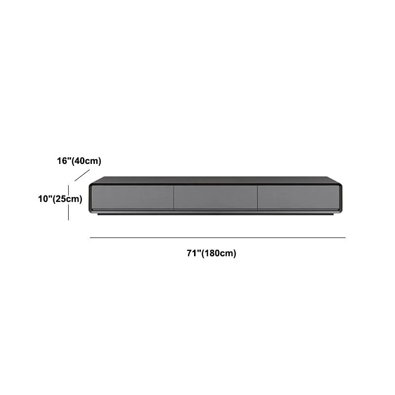 Mueble de TV nórdico, mueble de TV de suelo negro sencillo y moderno Clearhalo