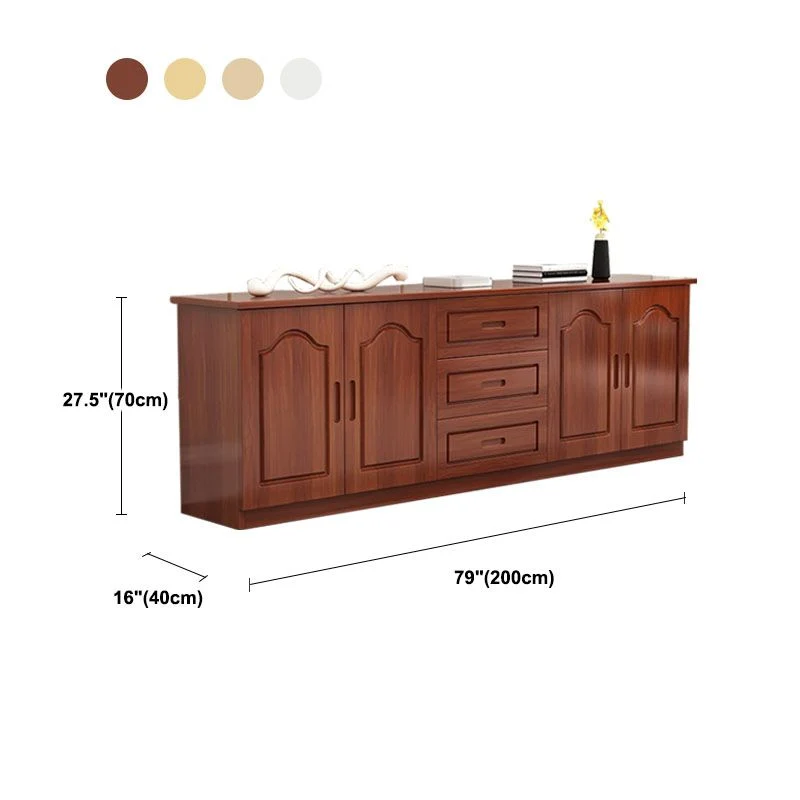 Mueble para TV con almacenamiento cerrado de madera, mueble para TV moderno con almacenamiento Madera Clearhalo