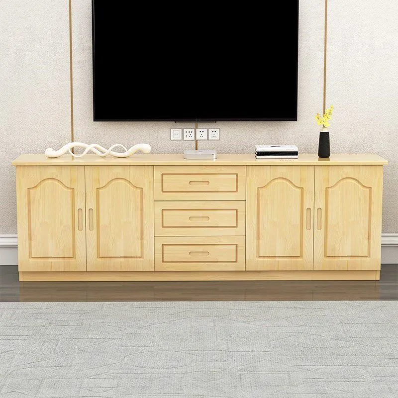 Mueble para TV con almacenamiento cerrado de madera, mueble para TV moderno con almacenamiento Madera Clearhalo