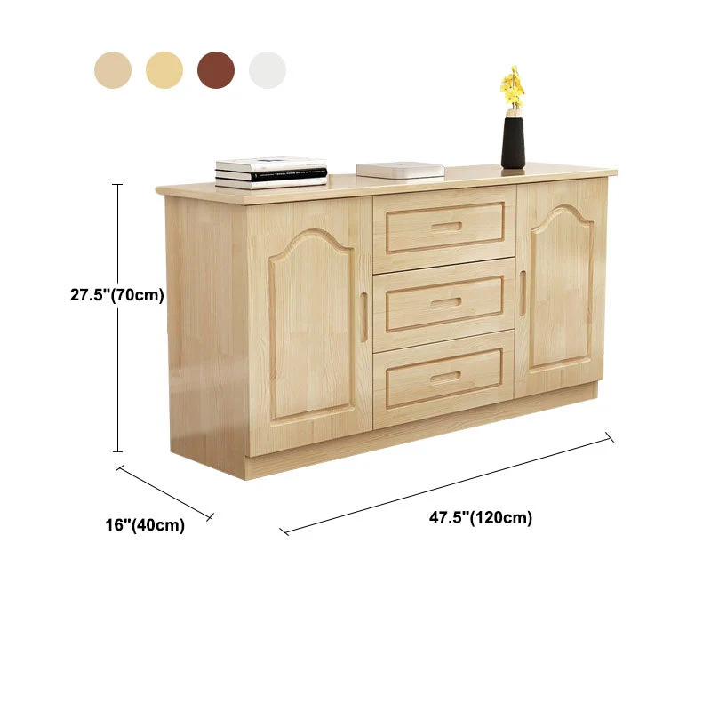 Mueble para TV con almacenamiento cerrado de madera, mueble para TV moderno con almacenamiento Madera Clearhalo