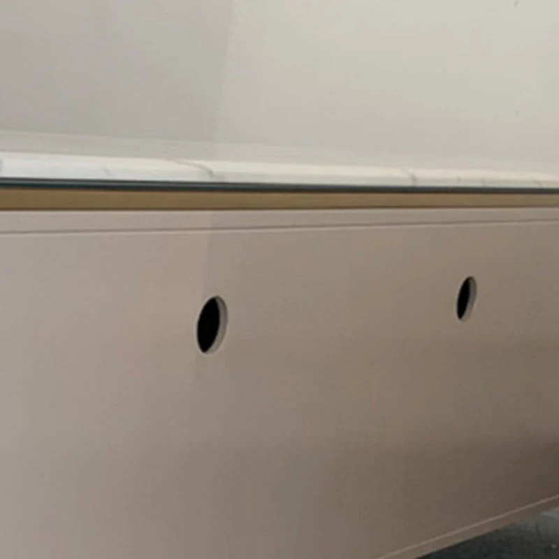 Mueble de TV rectangular de lujo con soporte para TV con almacenamiento en vidrio y puertas Champan Clearhalo