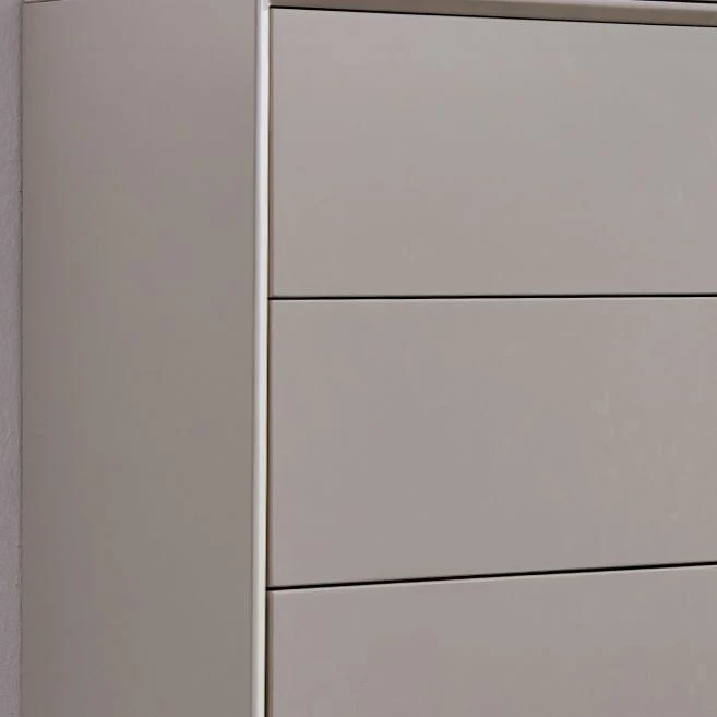 Servidor buffet contemporáneo con cajones Servidor de comedor de piedra y madera Clearhalo