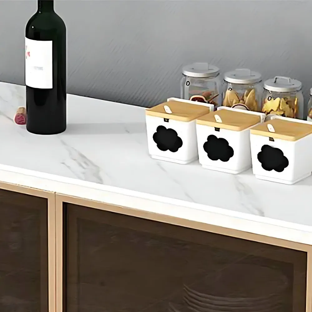 Servidor de cena de estilo moderno Servidor de madera de ingenierí con patas de metal Gris Clearhalo
