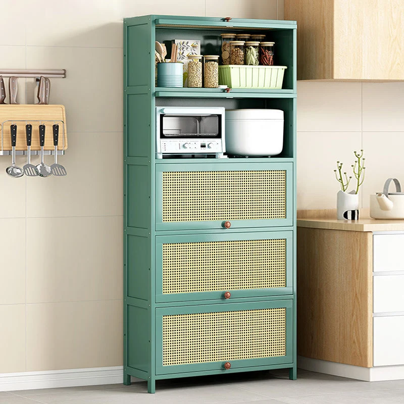 Servidor de cocina de bambú verde Glam Dining Server para sala de estar Clearhalo