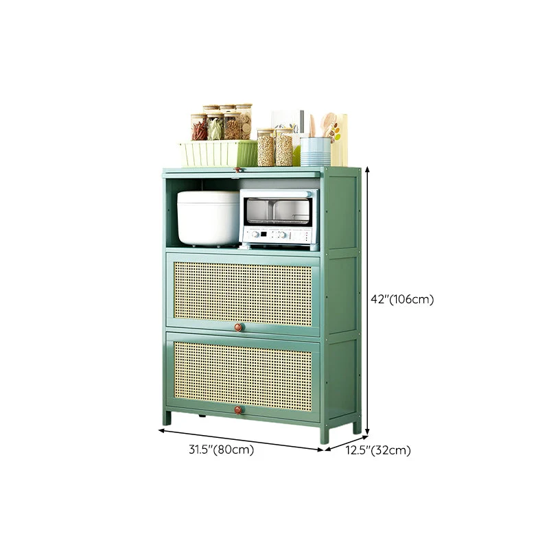 Servidor de cocina de bambú verde Glam Dining Server para sala de estar Clearhalo