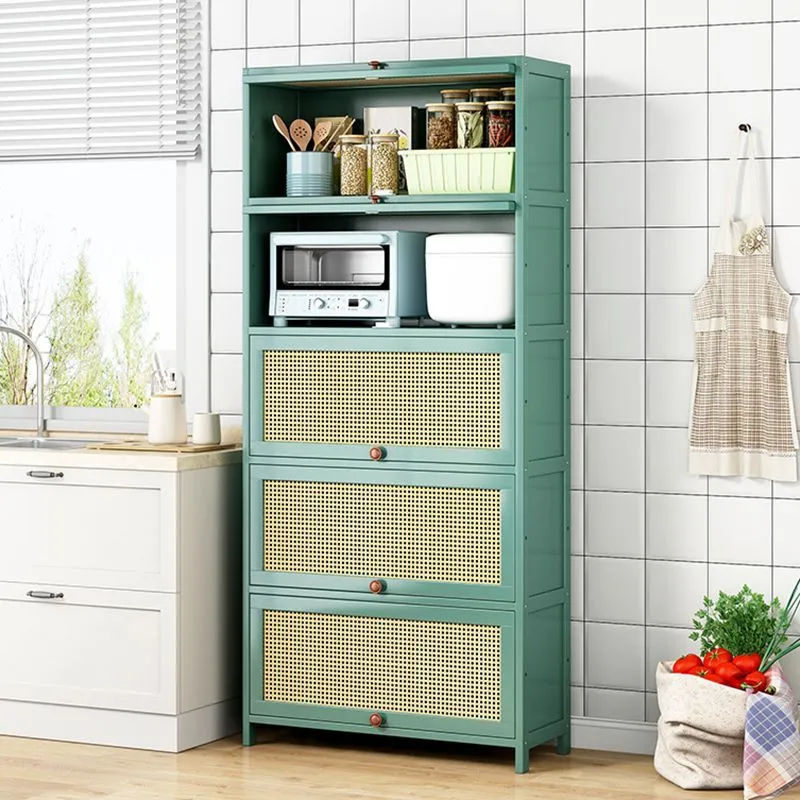 Servidor de cocina de bambú verde Glam Dining Server para sala de estar Clearhalo
