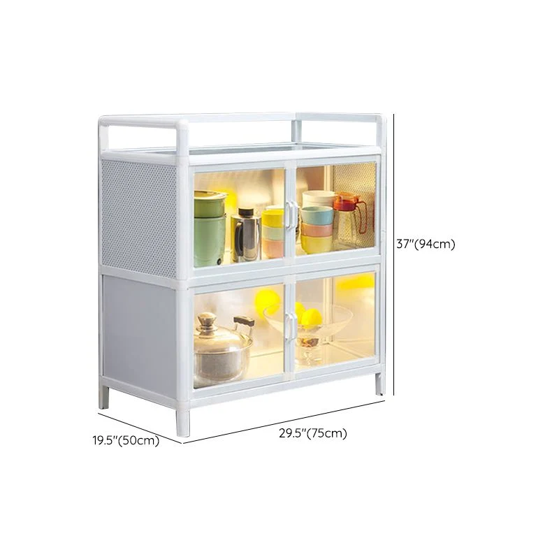 Servidor de puerta de acrílico visible Servidor de cena de metal para uso en cocina Clearhalo