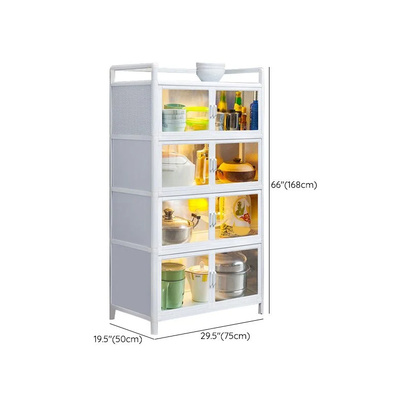 Servidor de puerta de acrílico visible Servidor de cena de metal para uso en cocina Clearhalo