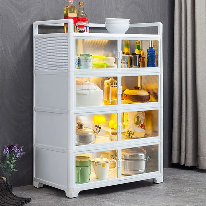 Servidor de puerta de acrílico visible Servidor de cena de metal para uso en cocina Clearhalo