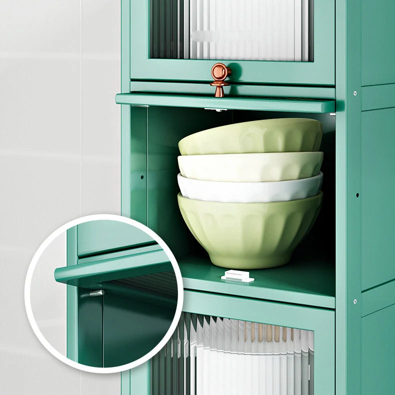 Servidor de puerta de acrílico visible Servidor de cena de bambú para sala de estar Gris Clearhalo