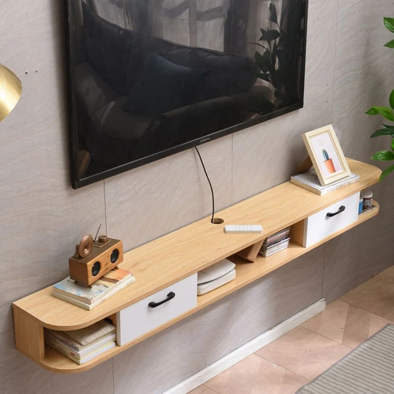 Soporte multimedia para TV contemporáneo de madera sintética, consola multimedia con acabado mate y cajones Blanco Clearhalo