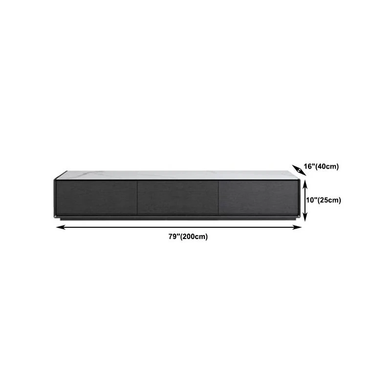 Soporte multimedia para TV de estilo moderno con cajones Soporte para TV de madera de ingenierí Clearhalo
