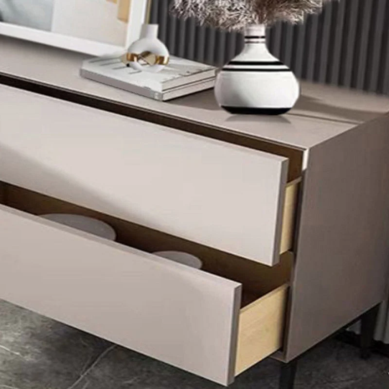Tablero auxiliar de madera Glam Style Credenza con gabinetes y cajones Clearhalo