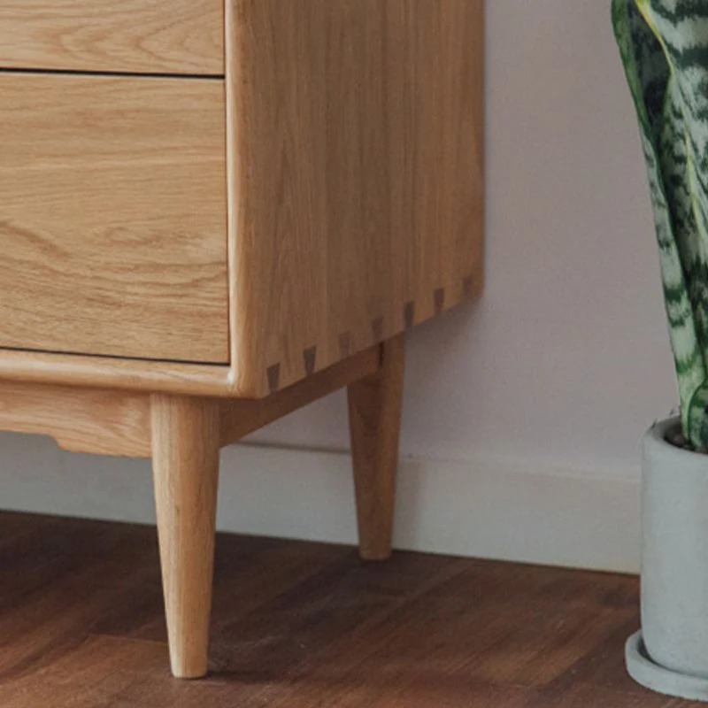 Tablero auxiliar de madera para el hogar, aparador rectangular minimalista moderno con cajones Clearhalo