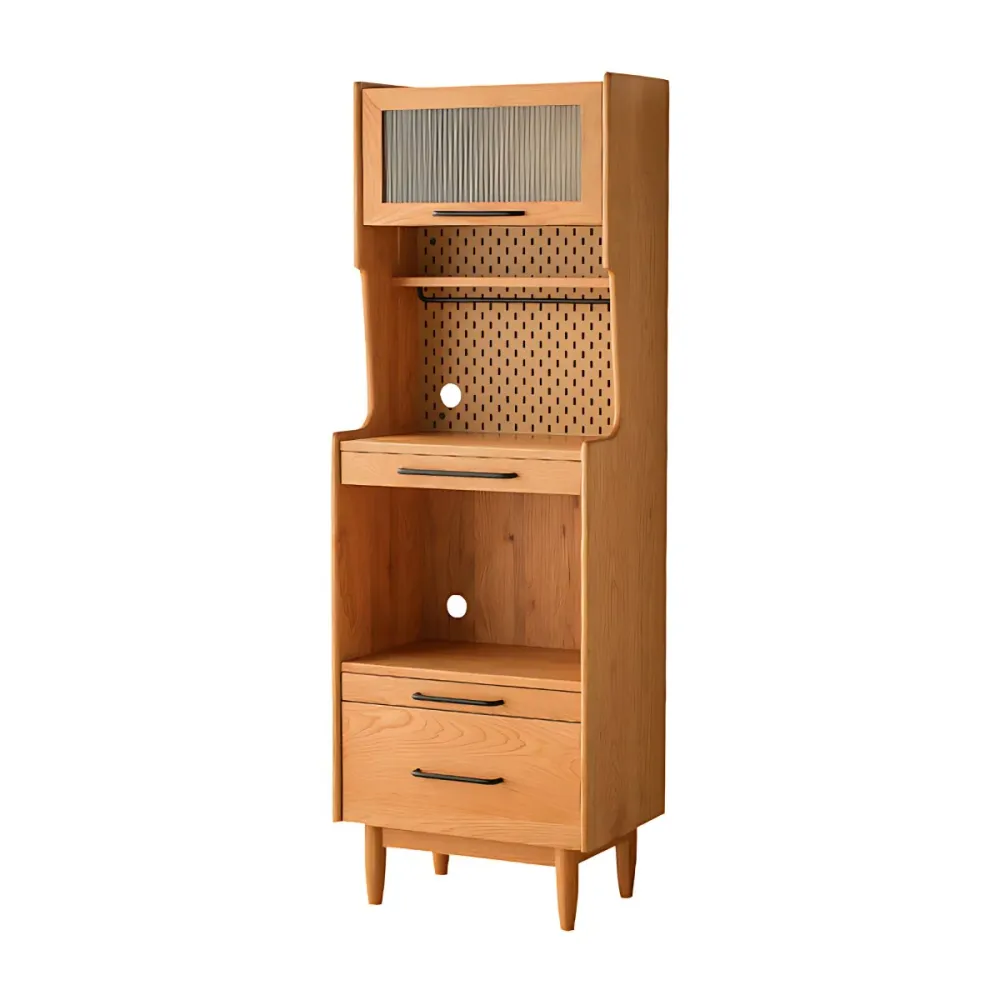 Tablero lateral de madera Aparador casero minimalista moderno con cajones Clearhalo