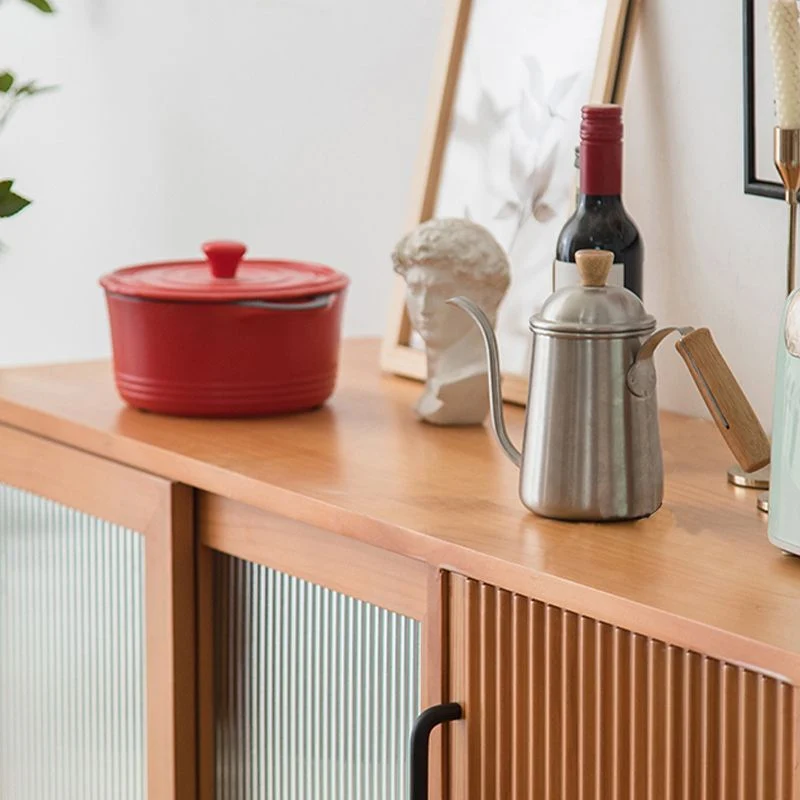Tablero lateral de madera Aparador rectangular casero minimalista de estilo moderno Madera Clearhalo