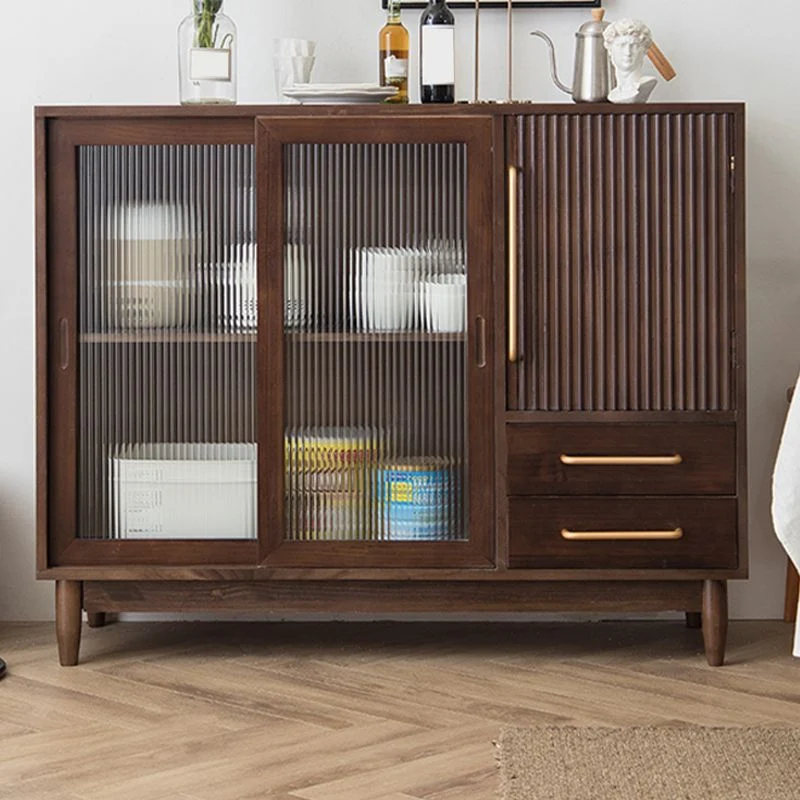 Tablero lateral de madera Aparador rectangular casero minimalista de estilo moderno Madera Clearhalo