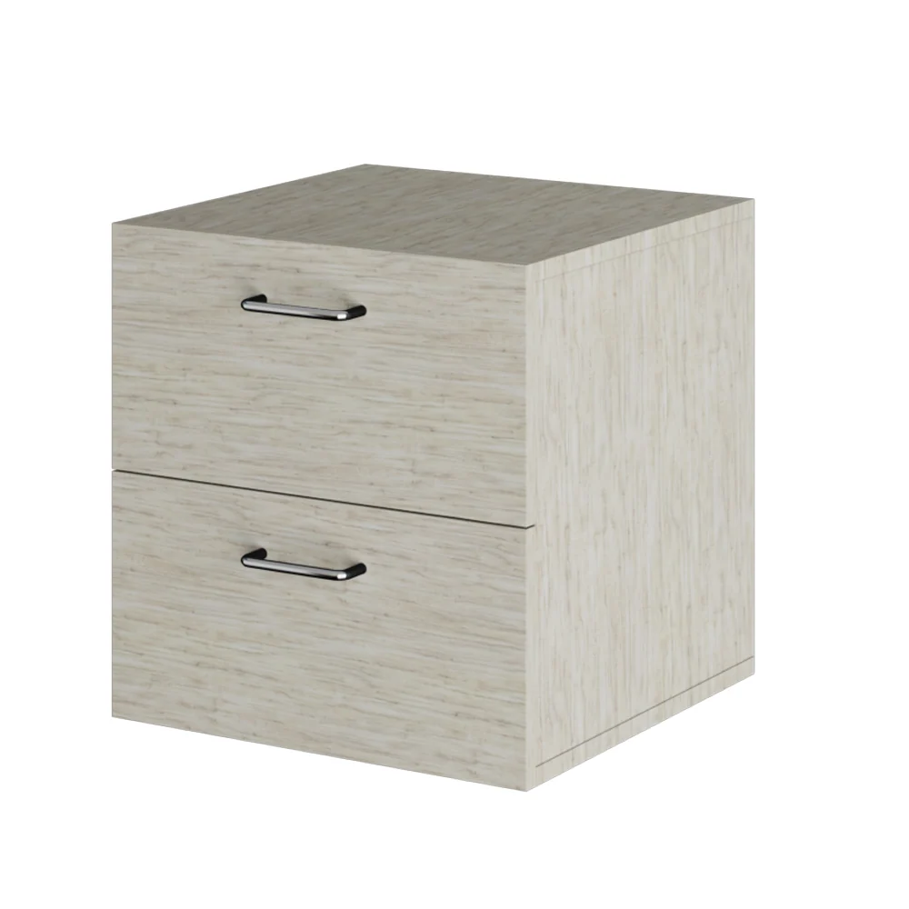 Mesita De Noche 2 Cajones Madera, Pino Decoghar