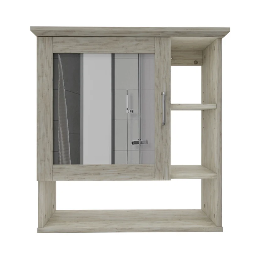 Mueble De Baño Flotante Con Espejo, Pino Decoghar
