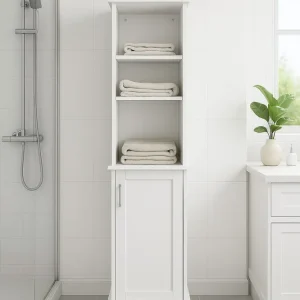 Mueble Lateral Multiusos 1 Puerta, Blanco Decoghar
