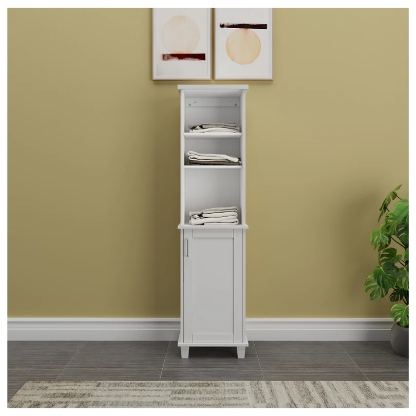 Mueble Lateral Multiusos 1 Puerta, Blanco Decoghar